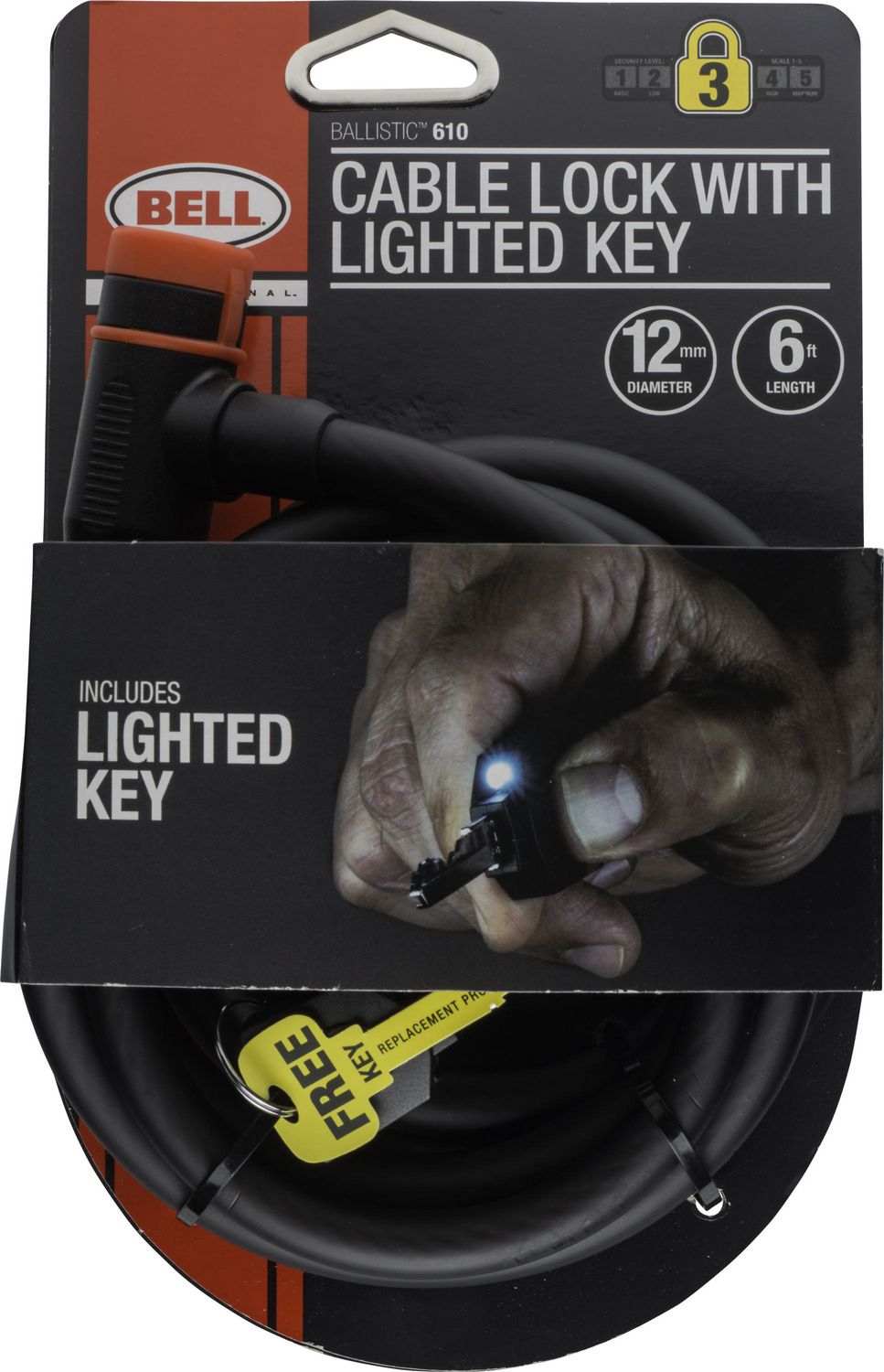 Bell Sports Ballistic 610 Key Cable Bike Lock