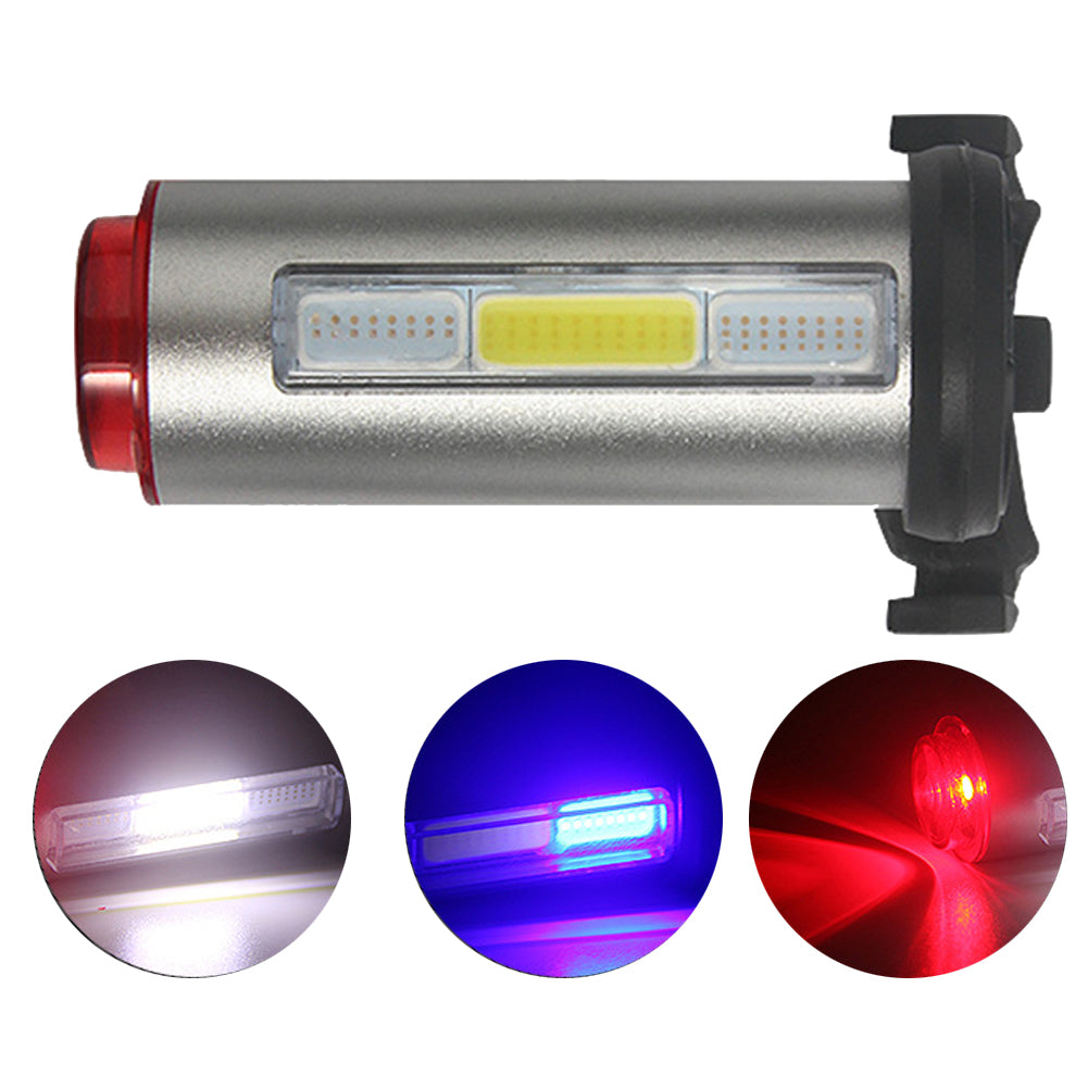 Robesbon 114801 100 Lumens Colorful LED Rechargeable Bicycle Bike Tail Flashing Light