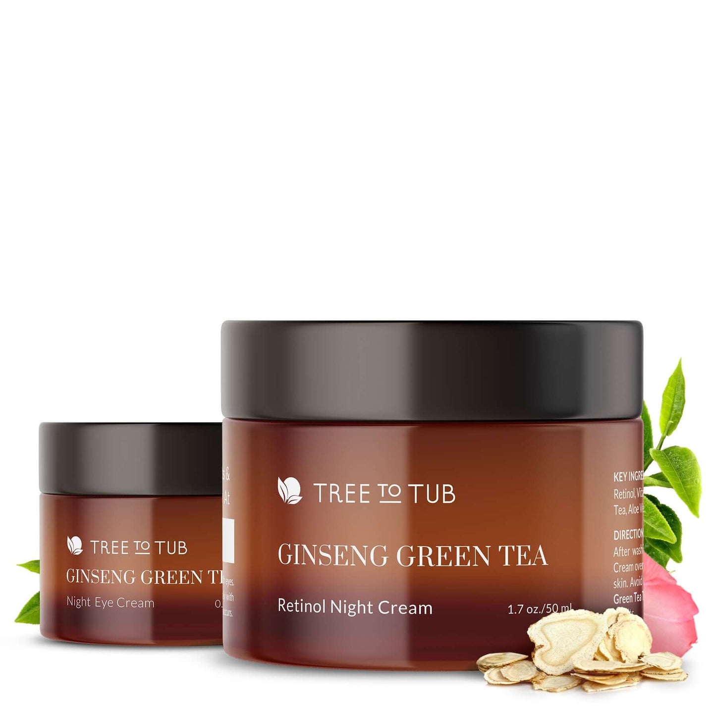 Night & Eye Ginseng Green Tea Creams with Retinol