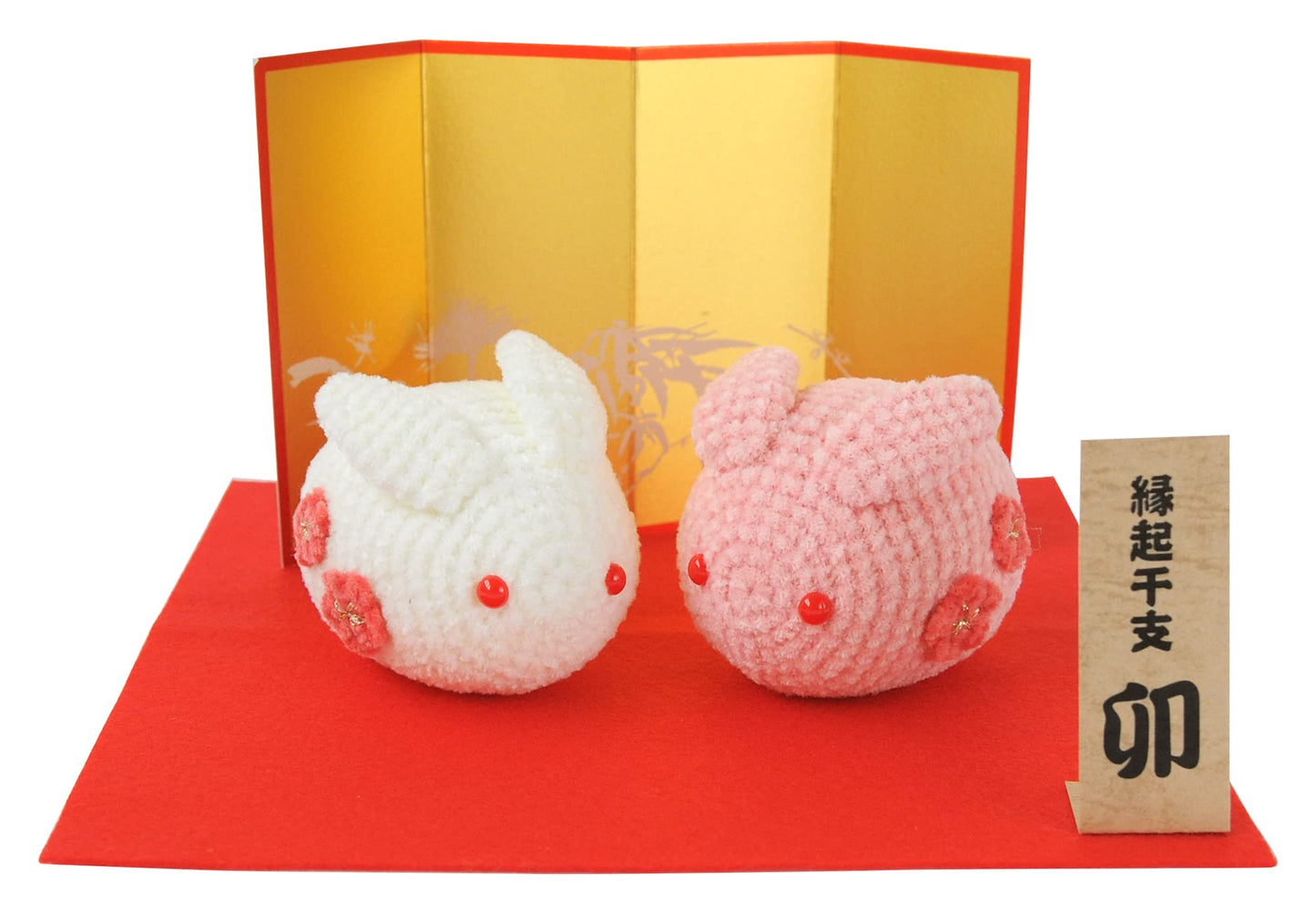 Hamanaka Zodiac Amigurumi Kit Red White Rabbit Japan H301-549
