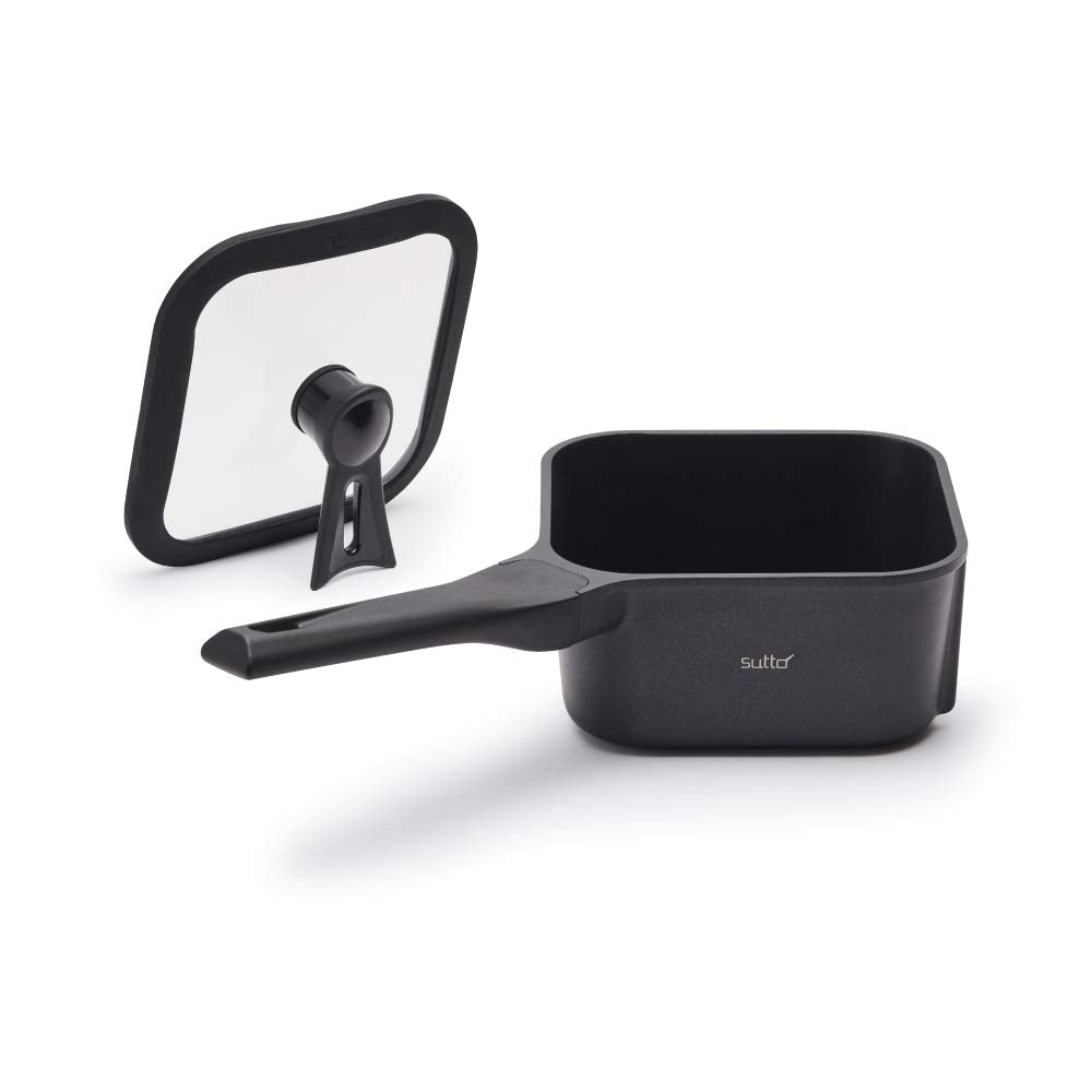 Doshisha Japan 16X8Cm Black Deep Square Frying Pan Sutto