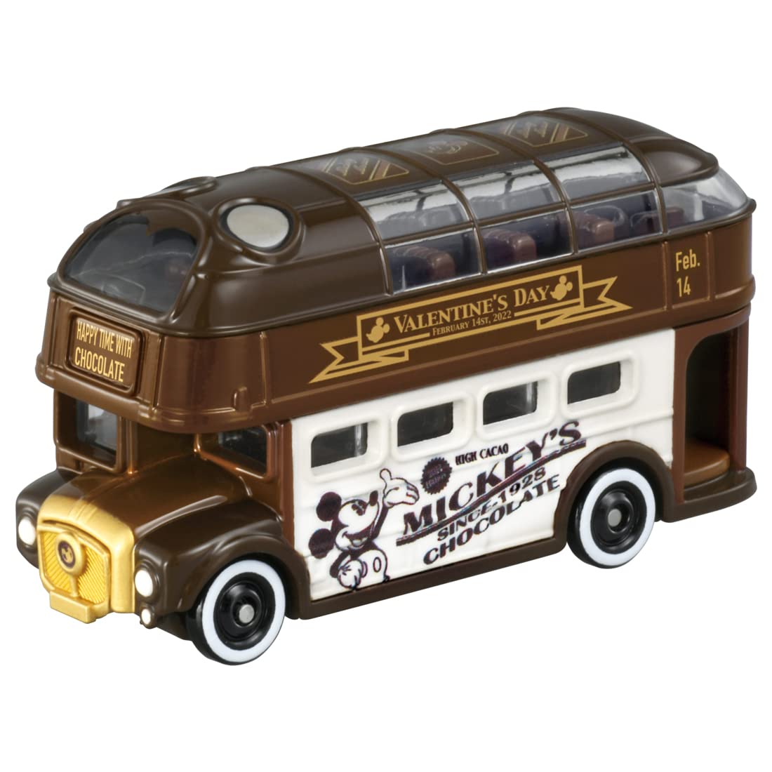 Takara Tomy Tomica Disney Motors Sunny Decker Mickey Mouse Valentine Edition 2022 Mickey Mouse Toy