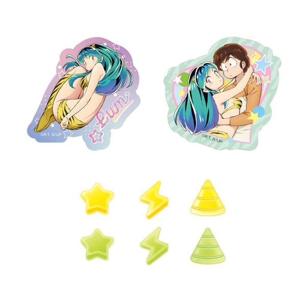 BANDAI CANDY Urusei Yatsura Die Cut Stickers 12Pcs Box Candy Toy