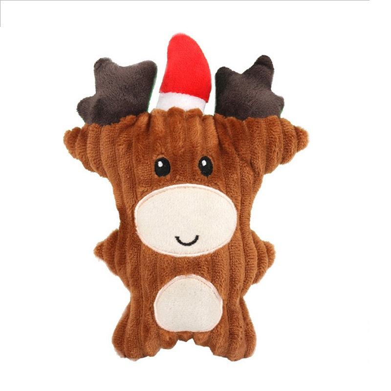 Pet Toy Christmas Dog Toy Set Bite Rresistant Plush Toy