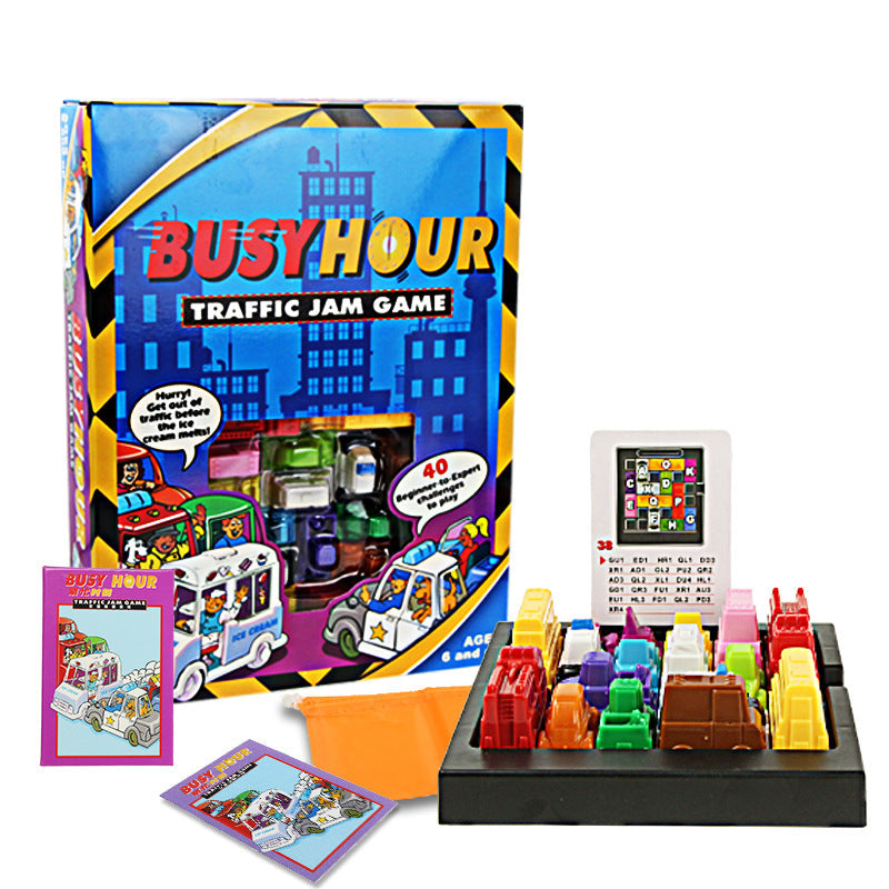Rush Hour Traffic Jam Logic Toy Logic Clearance Unlock Game Puzzle Desktop Game