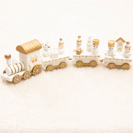 Christmas Wooden Train Different Colors Different Kinds of Christmas Gifts for Children