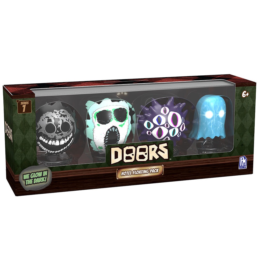 DOORS - Hotel Floating Minifigure 4-Pack (2.5" Tall, Glow-in-the-Dark, Series 1)