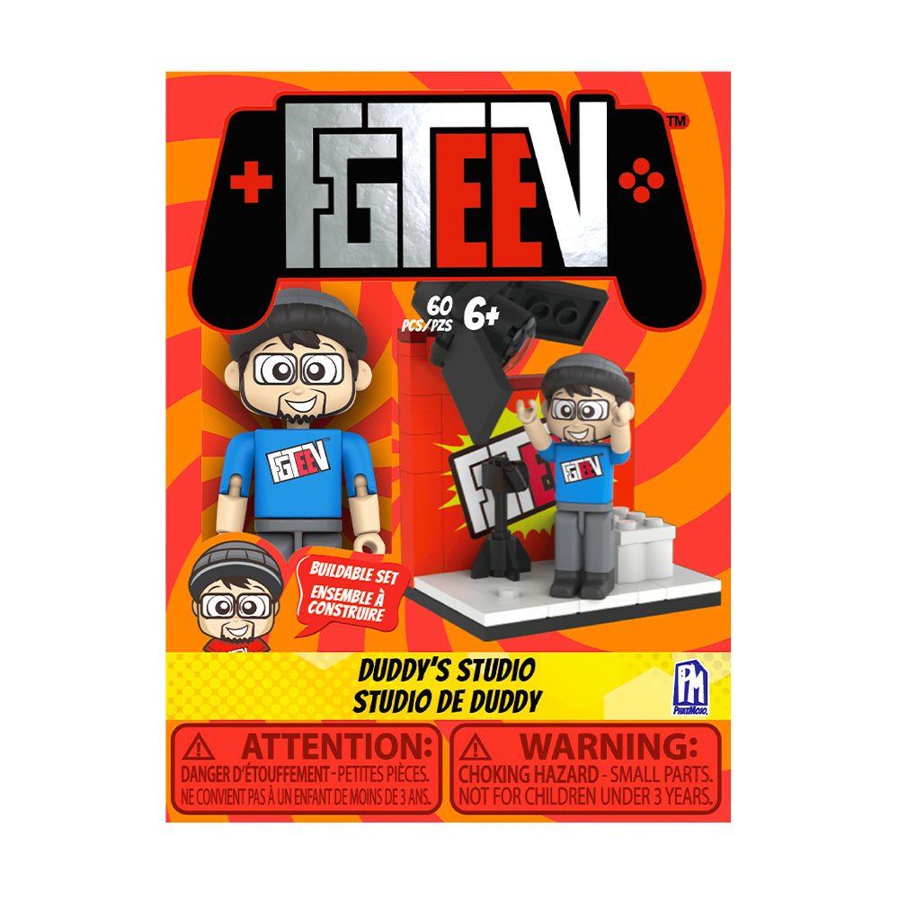 FGTeeV - Duddy's Studio Single Figure Buildable Set (One 2.25" Buildable Figure, 60 Pieces, Series 1)