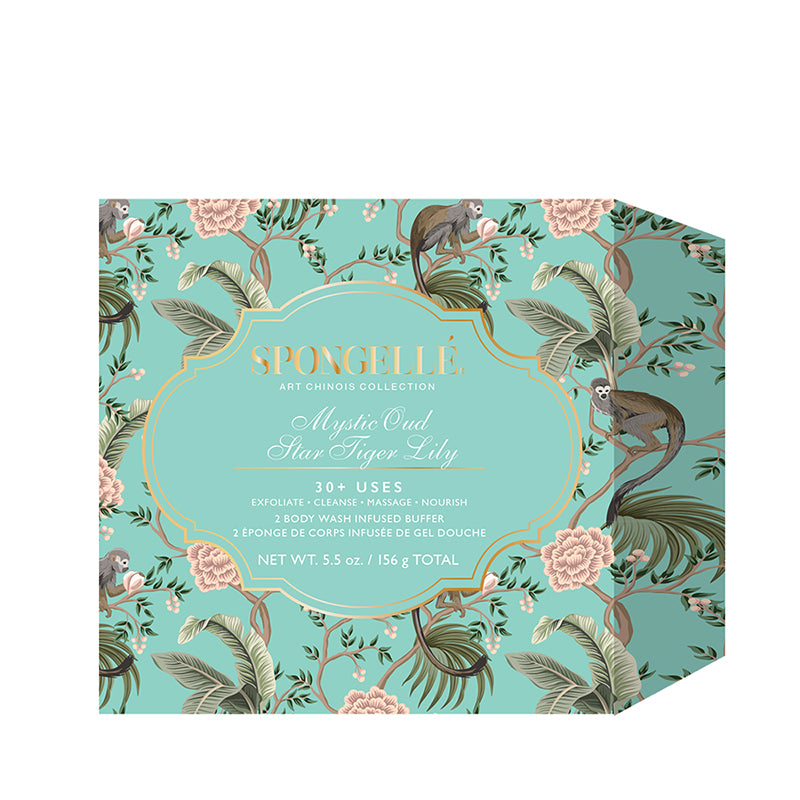 SPONGELLE | Mystic Oud & Star Tiger Lily Boxed Duo