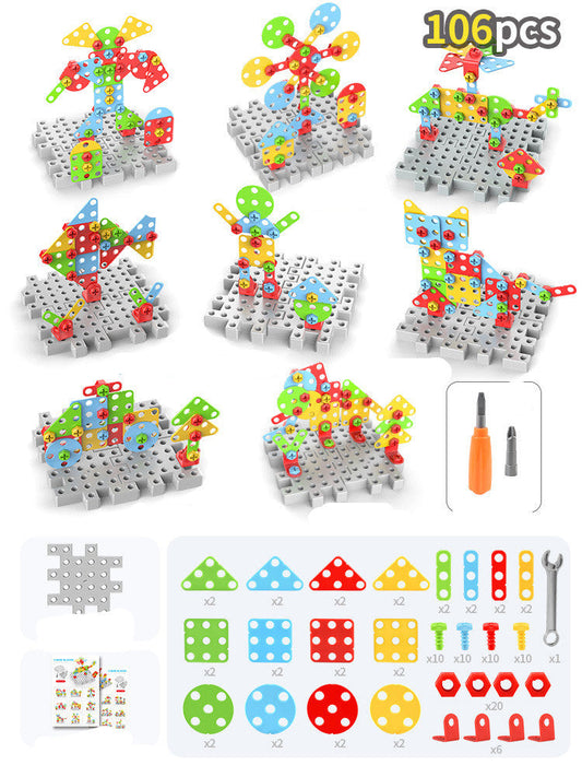 Creative Drill Toy Set - Engineering Construction Learning Kit