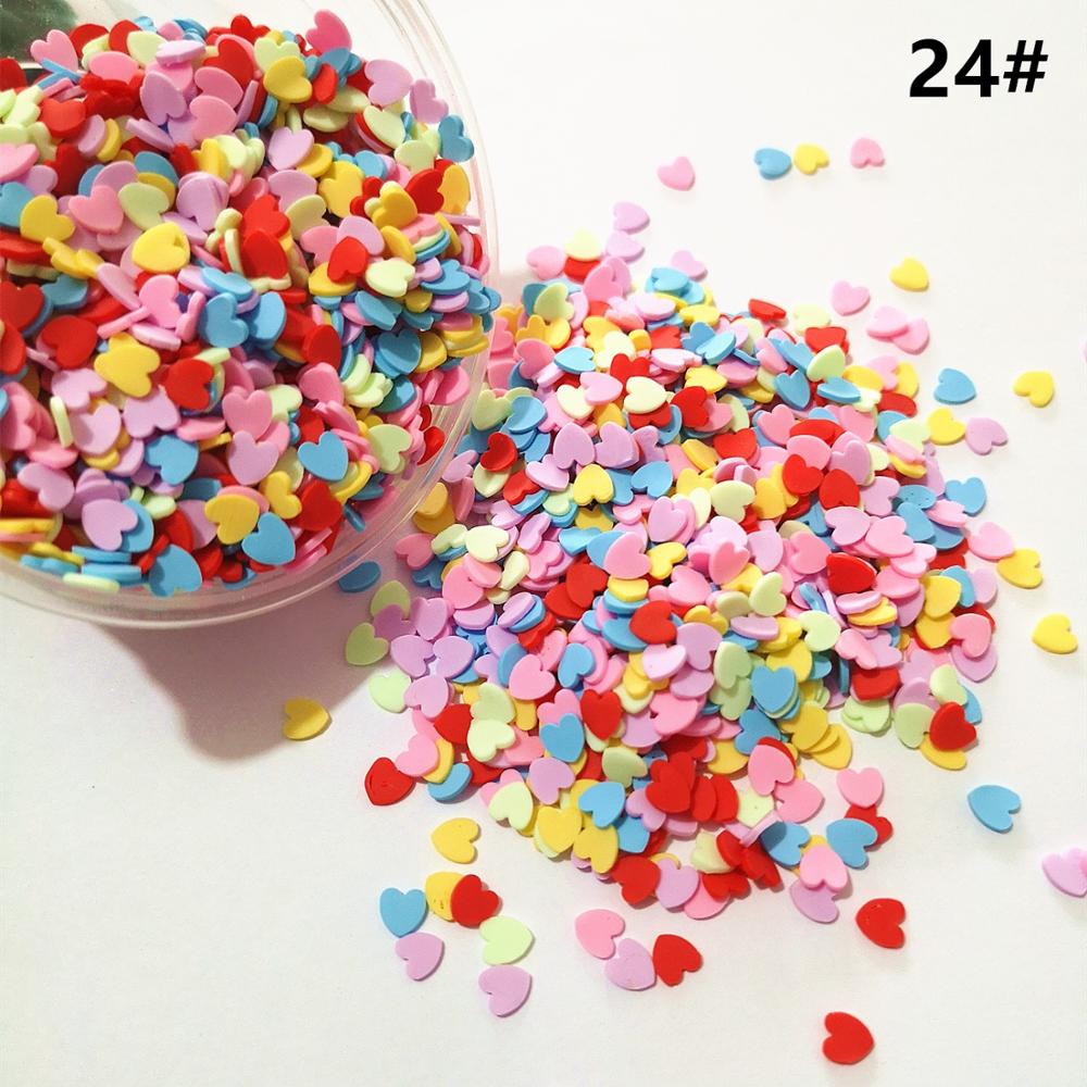 100g/Bag Slime Clay Sprinkles Filler Toys Accessories Candy Fake Cake Dessert Mud Decoration