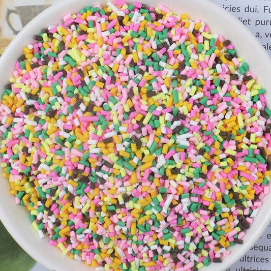 100g/Bag Slime Clay Sprinkles Filler Toys Accessories Candy Fake Cake Dessert Mud Decoration