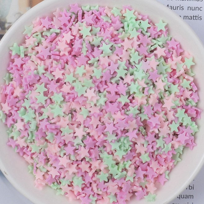 FLA 100g Slime Clay Fake Candy Sweets Sugar Sprinkle Decorations for Fake Cake Dessert Food Particles Decoration Toys