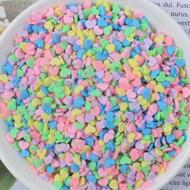 100g/Bag Slime Clay Sprinkles Filler Toys Accessories Candy Fake Cake Dessert Mud Decoration