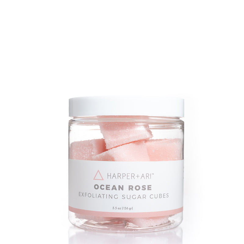 HARPER + ARI | Ocean Rose Exfoliating Sugar Cube Jar