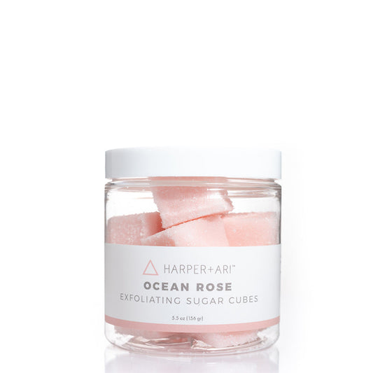 HARPER + ARI | Ocean Rose Exfoliating Sugar Cube Jar