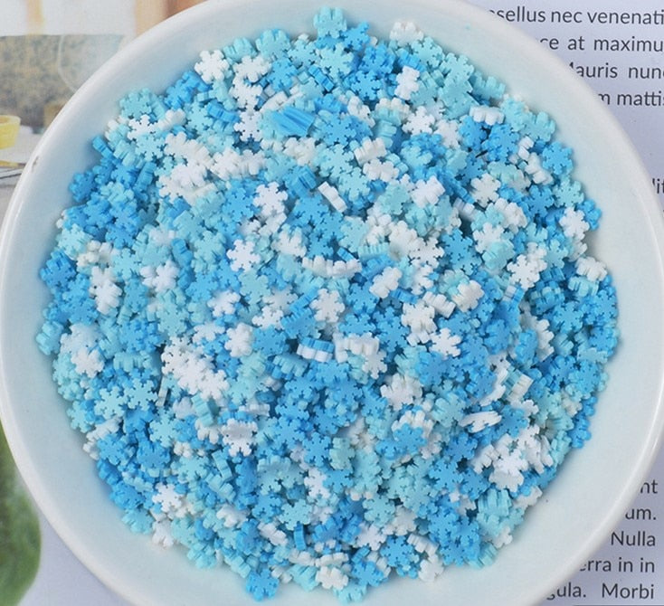 FLA 100g Slime Clay Fake Candy Sweets Sugar Sprinkle Decorations for Fake Cake Dessert Food Particles Decoration Toys