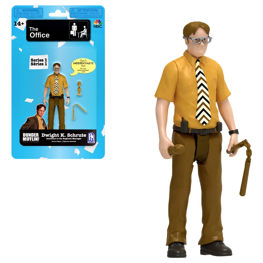 The Office - Dwight Schrute Action Figure  (5" Tall, 2 Accessories, Series 1)