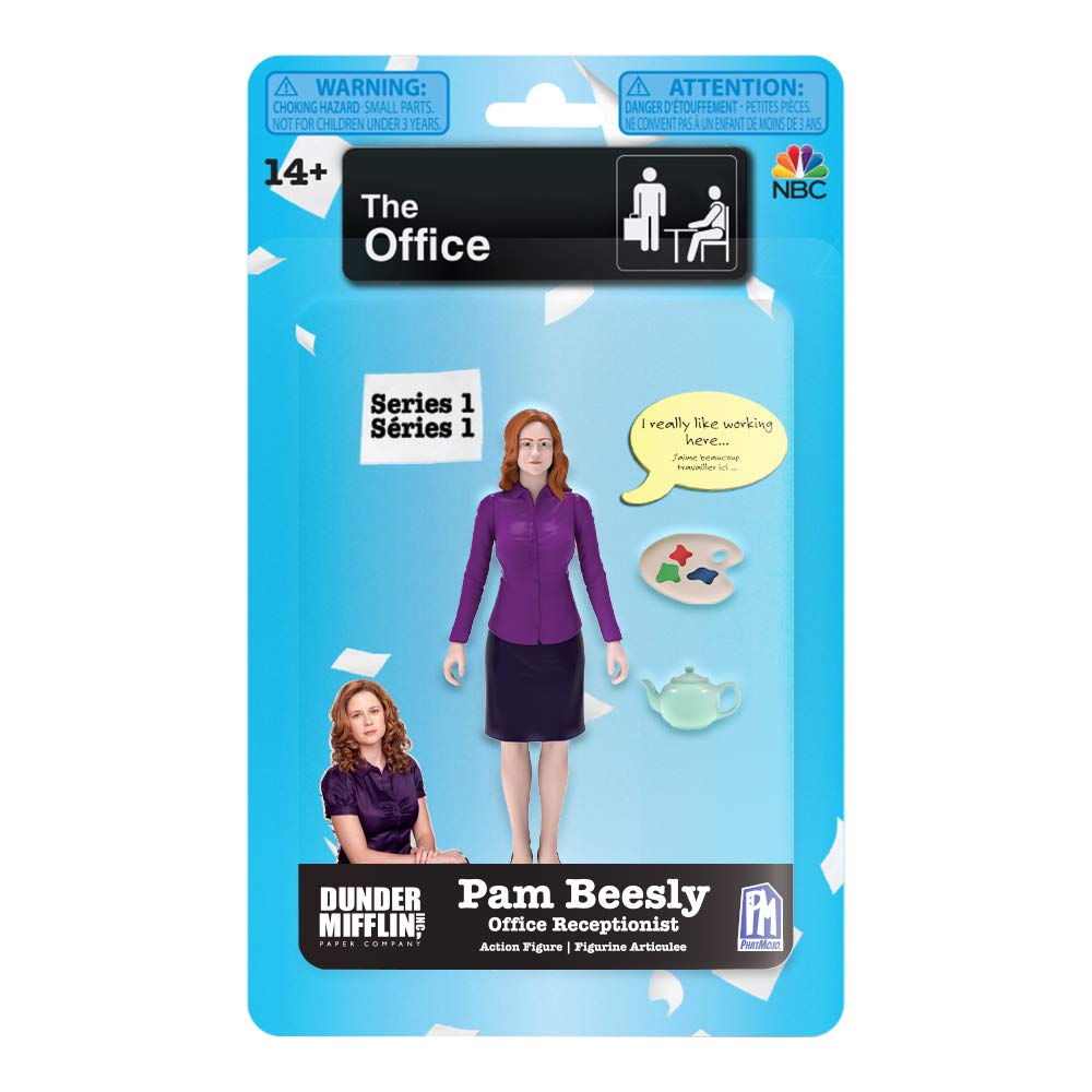 The Office - Pam Beesly Action Figure  (5" Tall, 2 Accessories, Series 1)