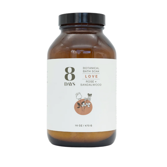 LOVE BOTANICAL BATH SOAK Rose + Sandalwood