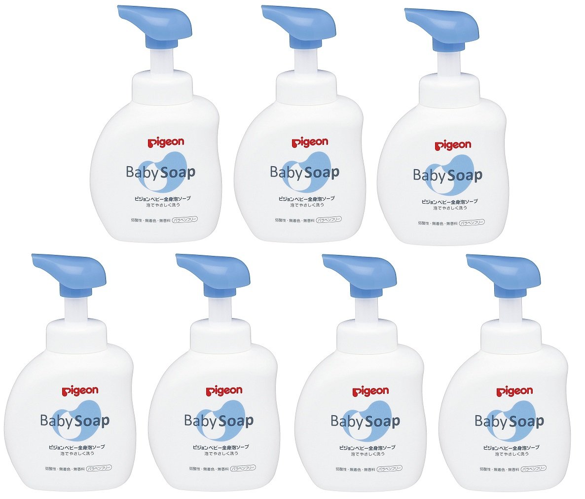 Pigeon Foaming Soap Bottle 500Ml (0+ Months) Bulk Purchase - 7 Pack - Made In Japan