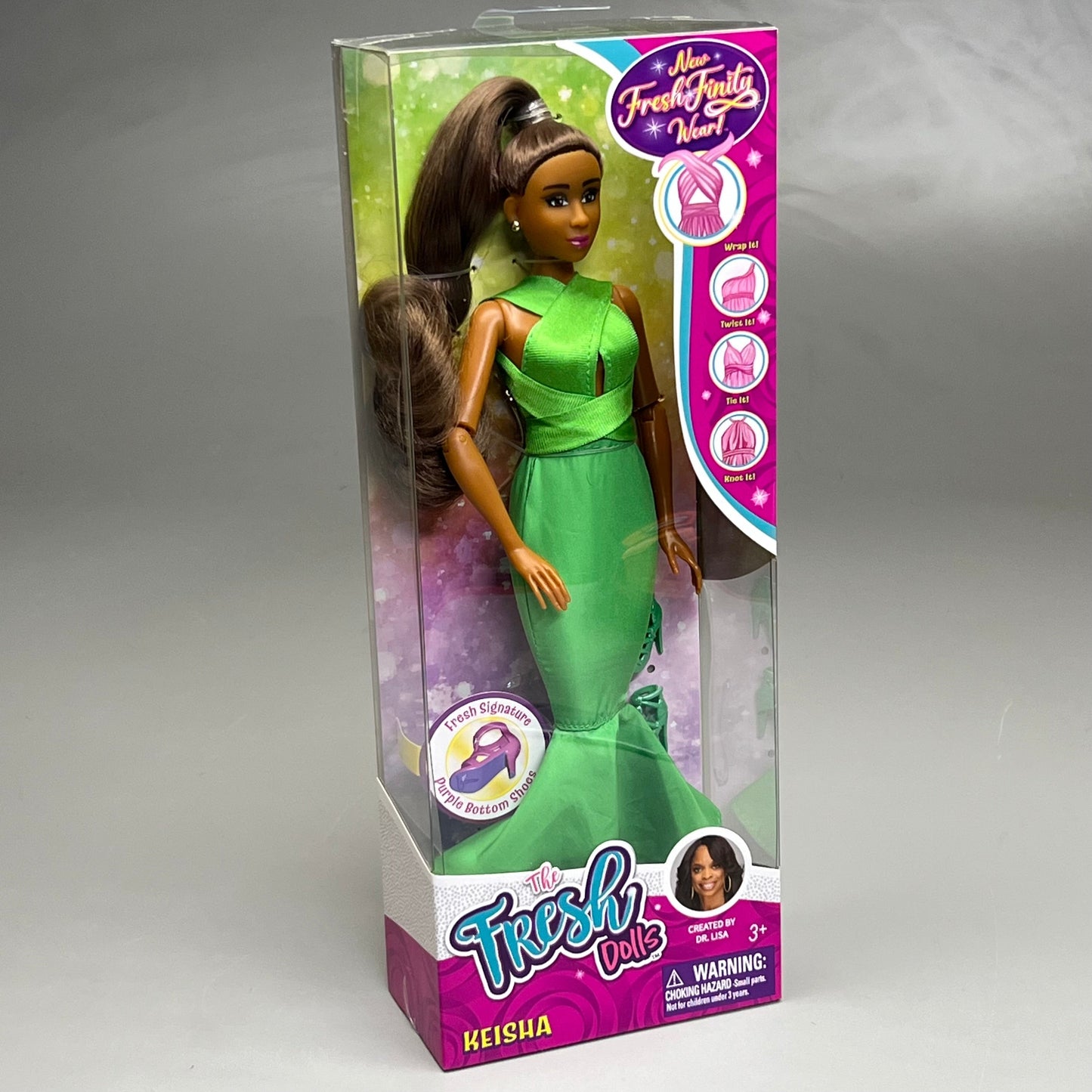 FRESH DOLLS New Fresh Finity Wear Keisha 11.5" (Dr. Lisa) SOLD OUT! 50011