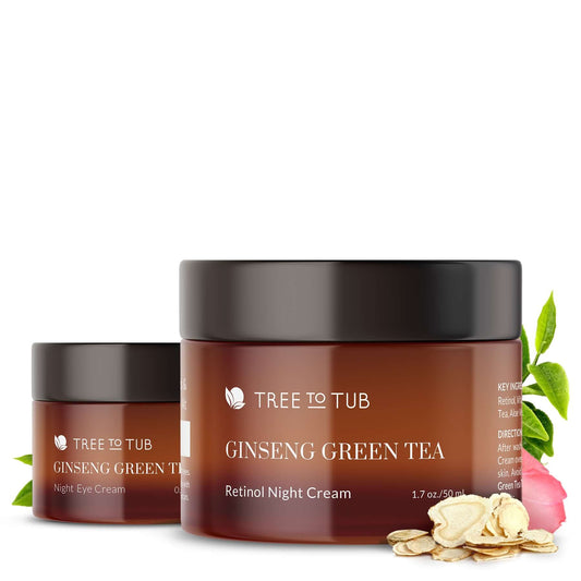 Night & Eye Ginseng Green Tea Creams with Retinol