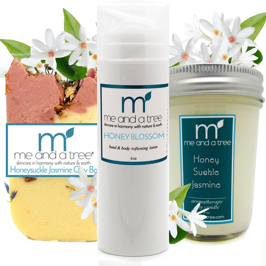 Honeysuckle Blossom Soap Lotion Candle Gift Set