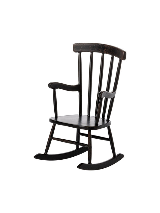 Maileg Mouse Anthracite Rocking Chair