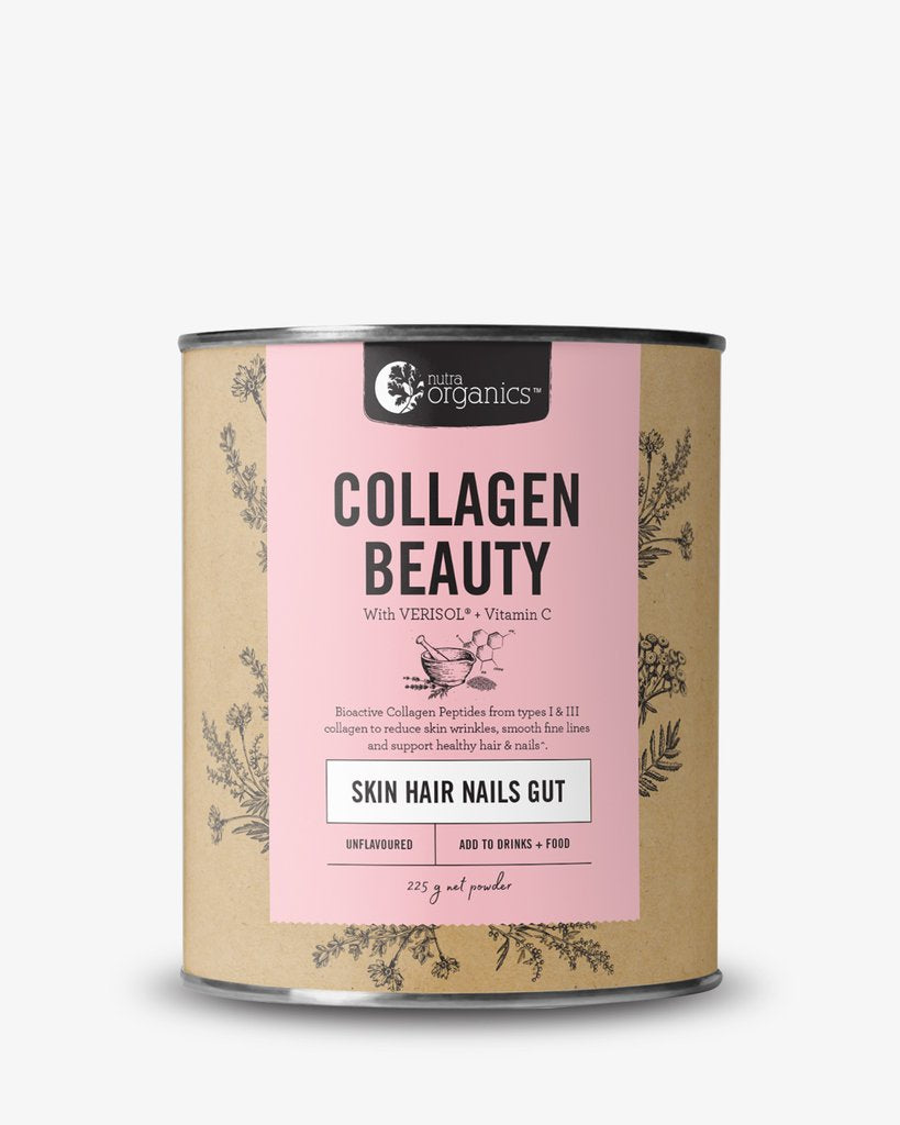 Nutra Organics Collagen Beauty with Verisol + Vitamin C Unflavoured 225g
