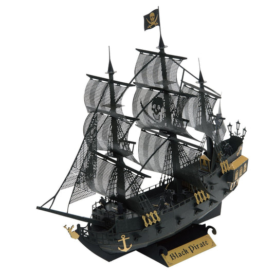 KAWADA Pnd-006 Papernano Black Pirate Ship Deluxe Edition