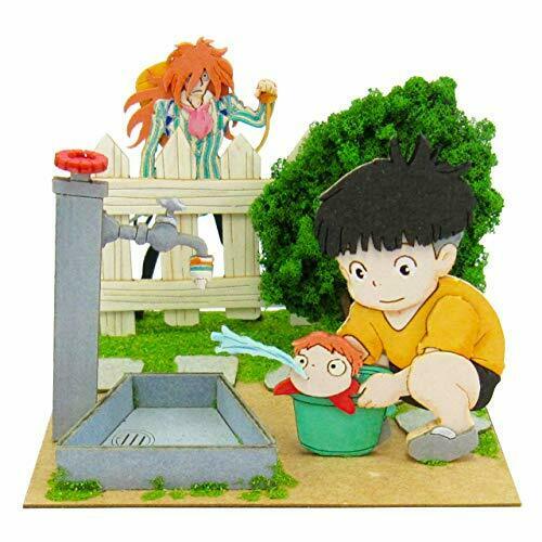 Ponyo On The Cliff Studio Ghibli Mini Sosuke&ponyo&fujimoto Papercraft Mp07-38