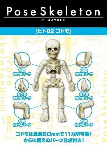 Re-Ment Pose Skeleton Human 2 Child Japan