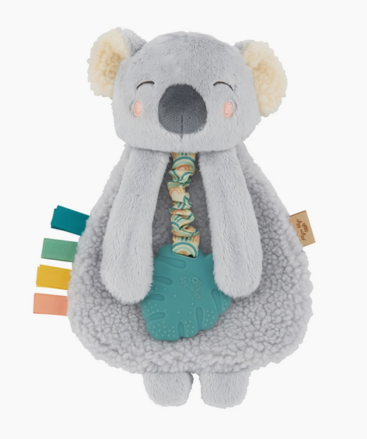 Lovey Plush with Silicone Teether Toy, 2 styles