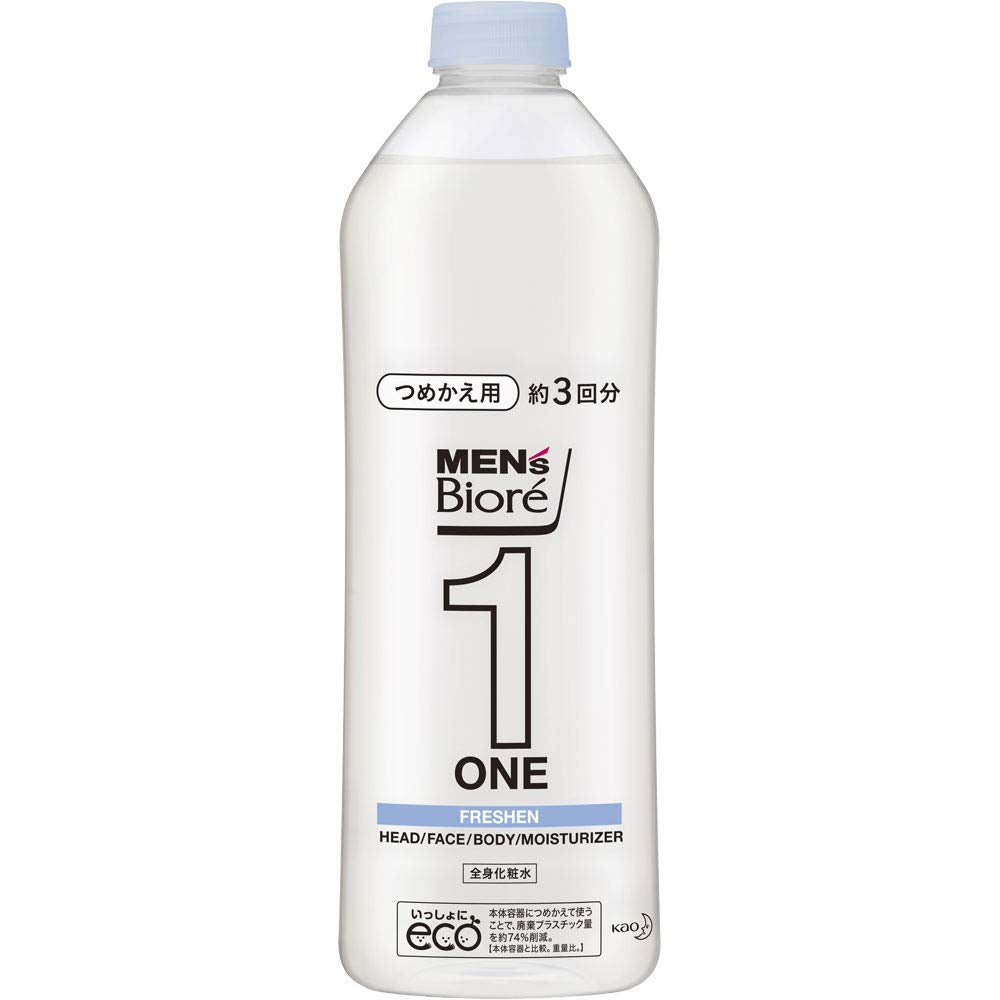 4 Pack Mens Biore Whole Body Lotion Spray Refreshing Refill 340Ml Japan