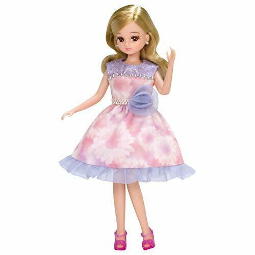 Takara Tomy Dress Only Licca-chan Doll Lw-03 Purple Flower