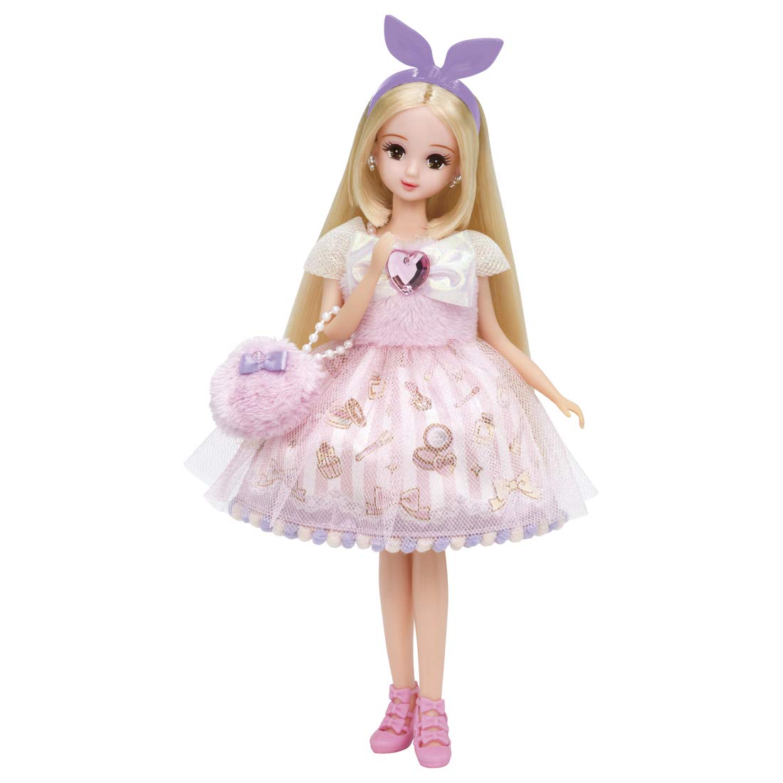 TAKARA TOMY Licca Doll Dream Colored Dress Set Makeup Happy <<Doll Not Included>>