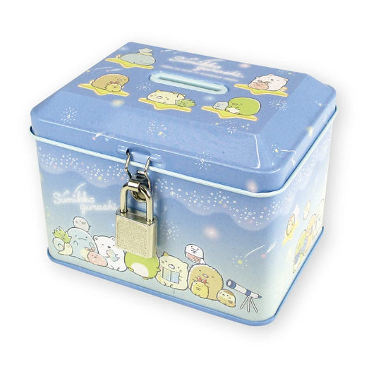 T'S Factory Piggy Bank With Key Lock Sumikko Gurashi A Walk In Starry Sky