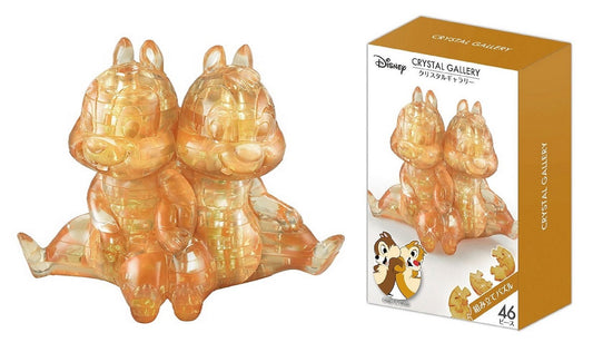 Hanayama Disney Crystal Gallery Brown Chip 'N' Dale 3D Puzzle 46 Pieces Japanese Puzzles Toys