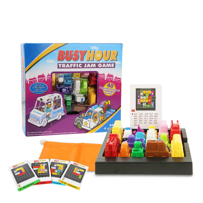Rush Hour Traffic Jam Logic Toy Logic Clearance Unlock Game Puzzle Desktop Game