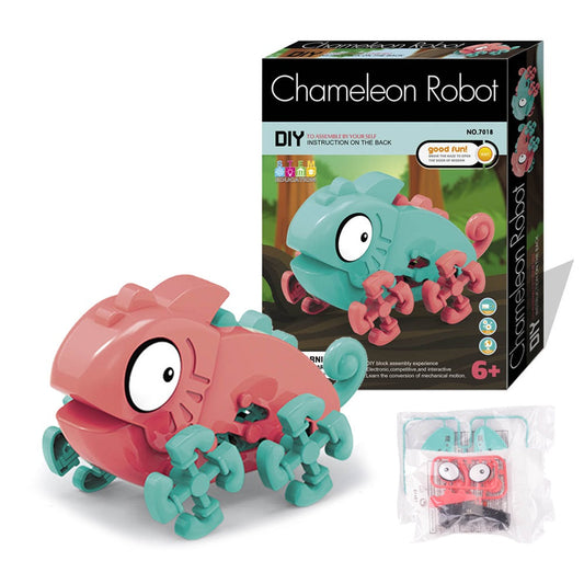 Electric Assembly Toys Children Early Education Diy Assembly Chameleon Toys