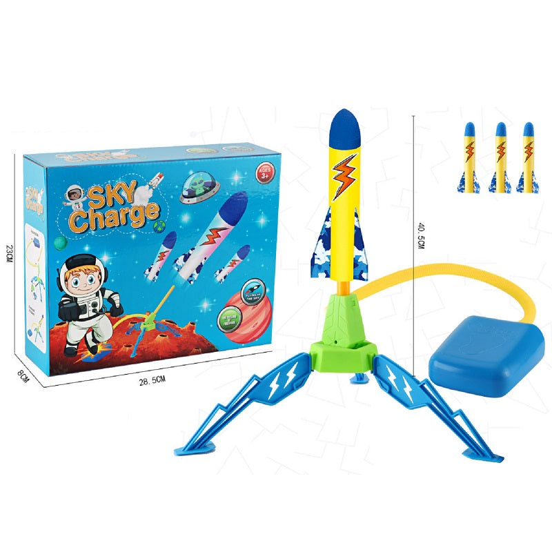 EVA soft gun toy outdoor sport two-legged rocket launcher