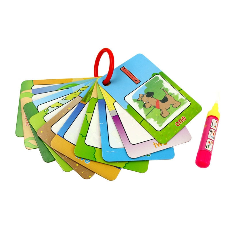 8 Styles Magic Water Drawing Book Coloring Doodle & Magic Pen Drawing Toys Montessori Toys Early Education Toys for Kids