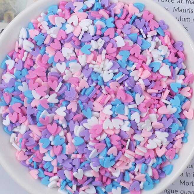 100g/Bag Slime Clay Sprinkles Filler Toys Accessories Candy Fake Cake Dessert Mud Decoration