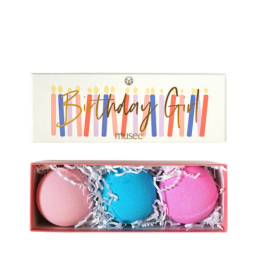 MUSEE BATH | Birthday Girl Three Bath Bomb Set
