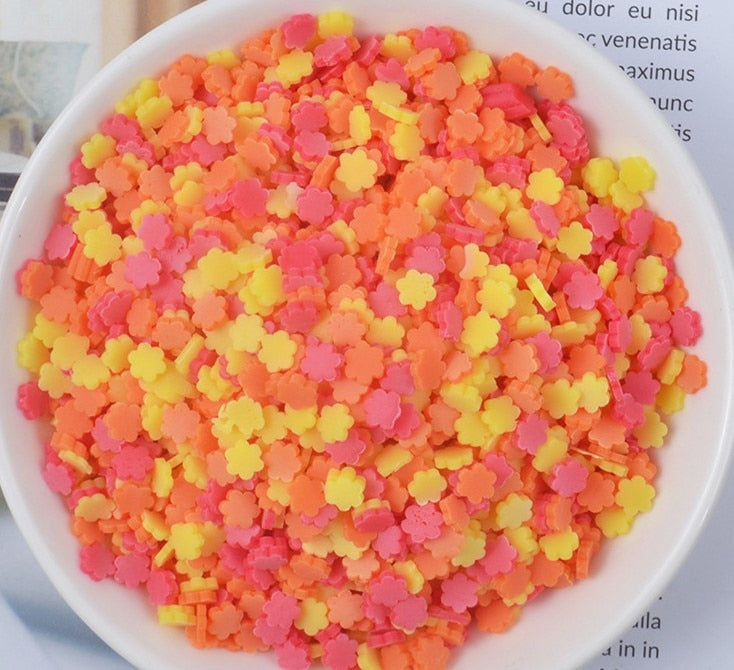 FLA 100g Slime Clay Fake Candy Sweets Sugar Sprinkle Decorations for Fake Cake Dessert Food Particles Decoration Toys