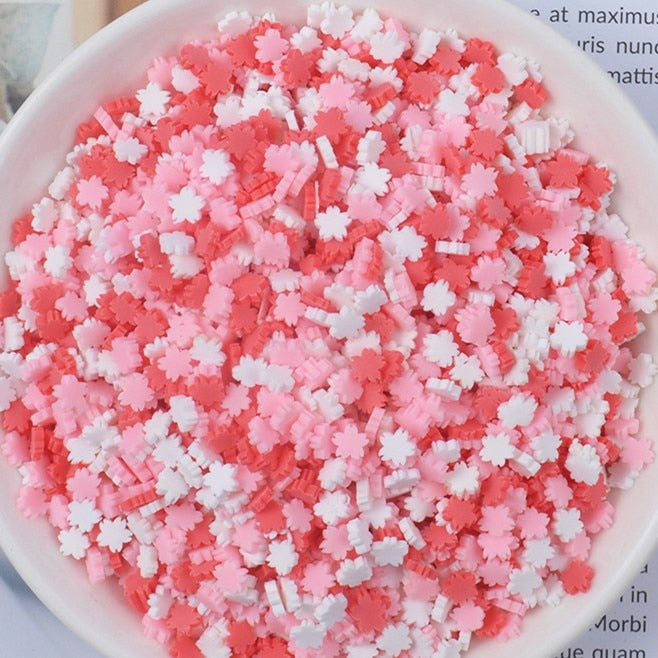 FLA 100g Slime Clay Fake Candy Sweets Sugar Sprinkle Decorations for Fake Cake Dessert Food Particles Decoration Toys
