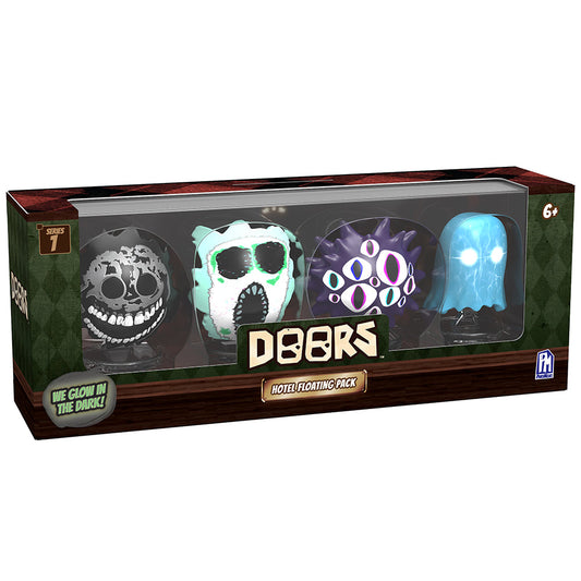 DOORS - Hotel Floating Minifigure 4-Pack (2.5" Tall, Glow-in-the-Dark, Series 1)