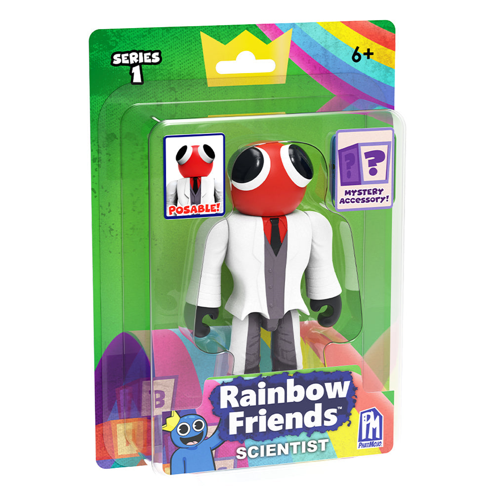 RAINBOW FRIENDS – Scientist Action Figure (5" Tall Posable Figure, Series 1)