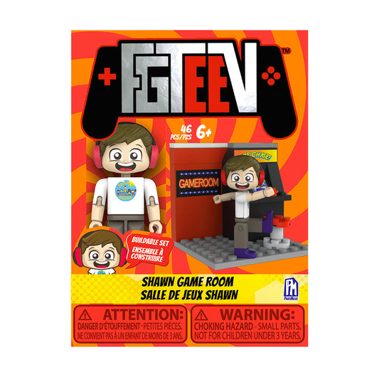 FGTeeV - Shawn's Game Room Single Figure Buildable Set (One 2.25" Buildable Figure, 46 Pieces, Series 1)